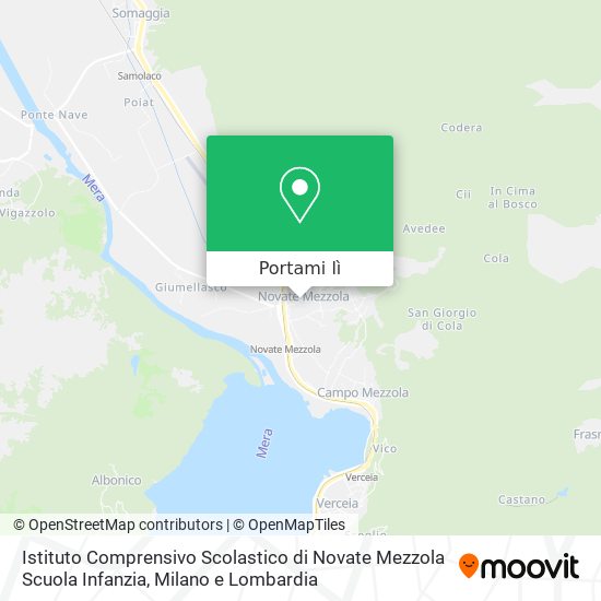 Mappa Istituto Comprensivo Scolastico di Novate Mezzola Scuola Infanzia