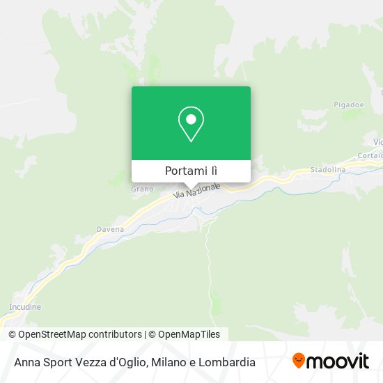 Mappa Anna Sport Vezza d'Oglio