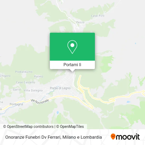 Mappa Onoranze Funebri Dv Ferrari