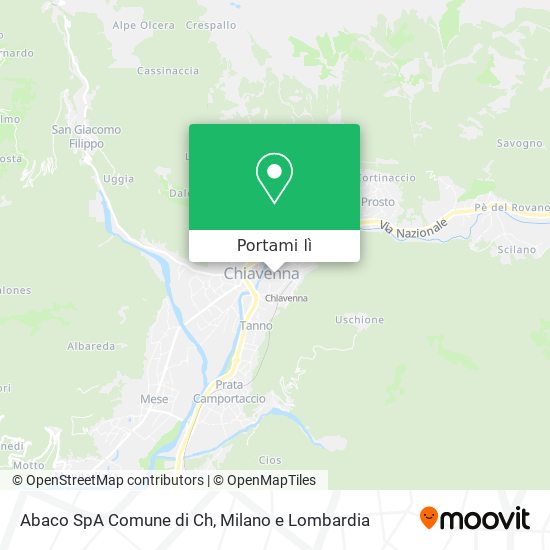 Mappa Abaco SpA Comune di Ch