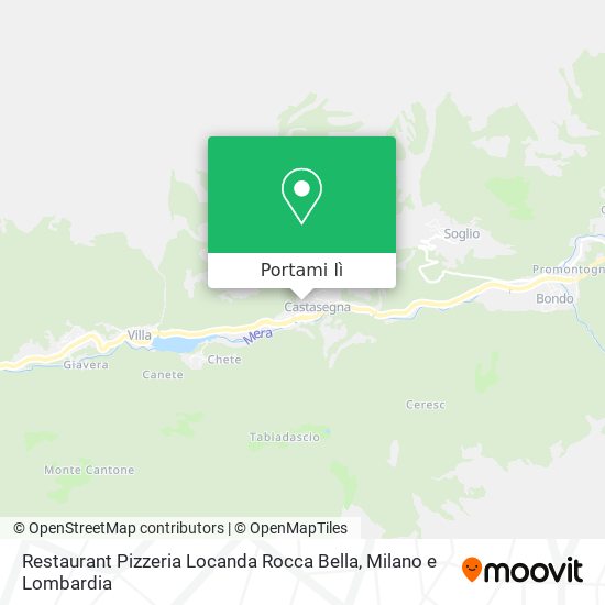 Mappa Restaurant Pizzeria Locanda Rocca Bella