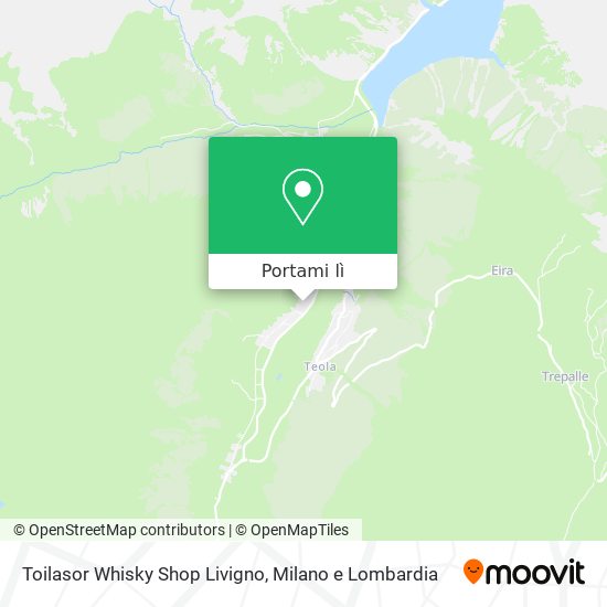 Mappa Toilasor Whisky Shop Livigno