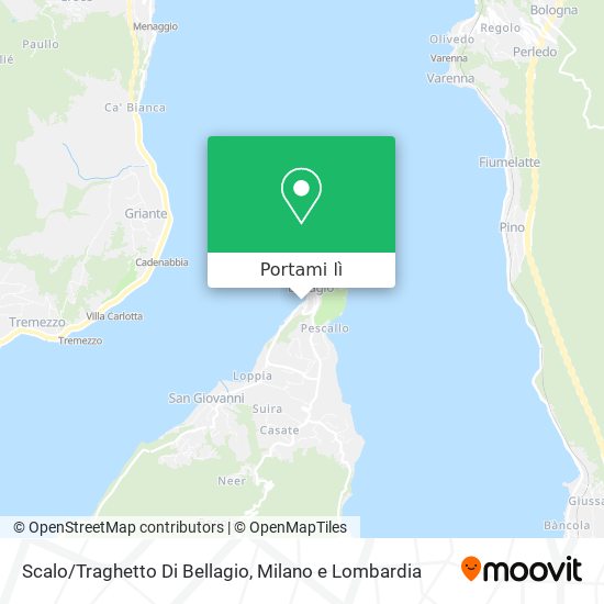 Mappa Scalo/Traghetto Di Bellagio