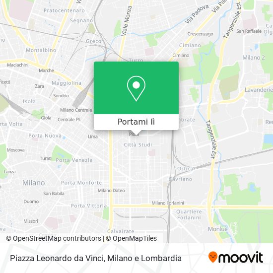 Mappa Piazza Leonardo da Vinci
