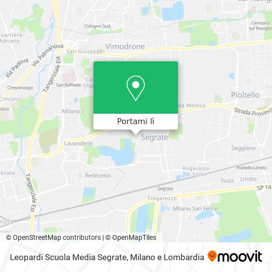 Mappa Leopardi Scuola Media Segrate
