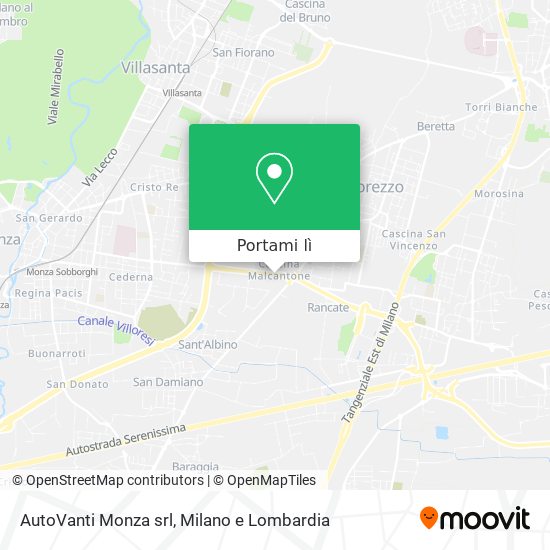 Mappa AutoVanti Monza srl