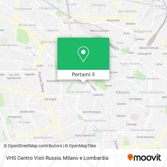 Mappa VHS Centro Visti Russia