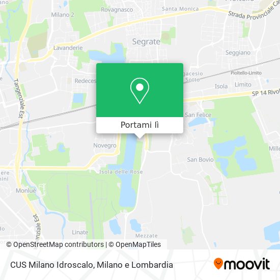 Mappa CUS Milano Idroscalo