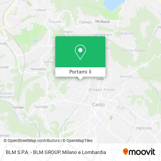 Mappa BLM S.P.A. - BLM GROUP