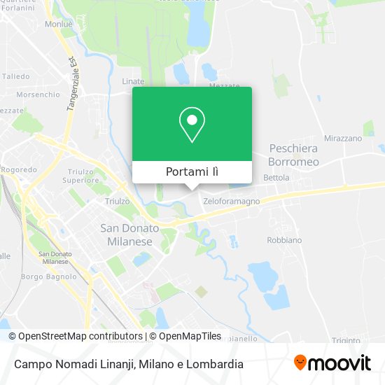Mappa Campo Nomadi Linanji