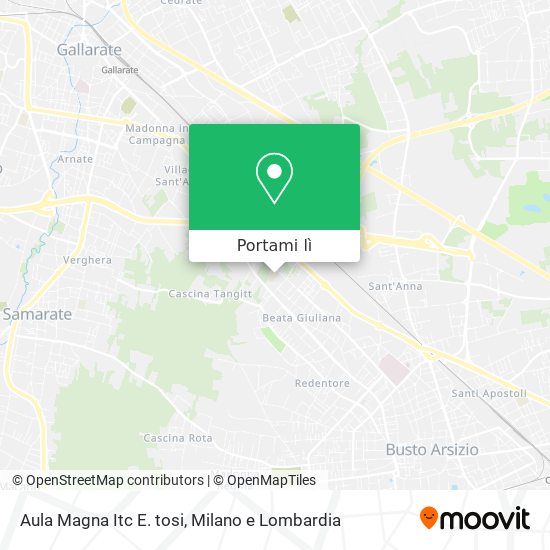 Mappa Aula Magna Itc E. tosi