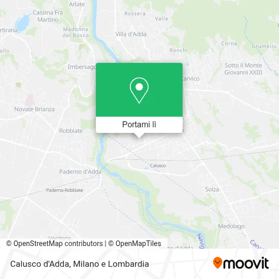 Mappa Calusco d'Adda