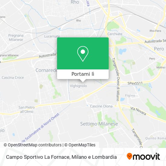 Mappa Campo Sportivo  La Fornace