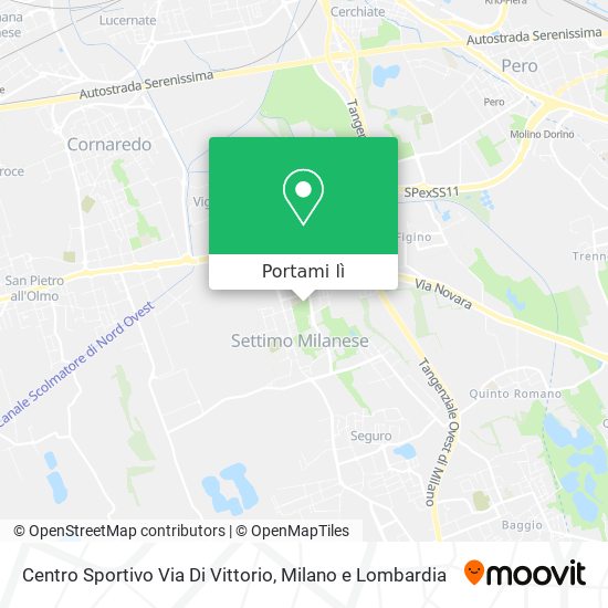 Mappa Centro Sportivo Via Di Vittorio