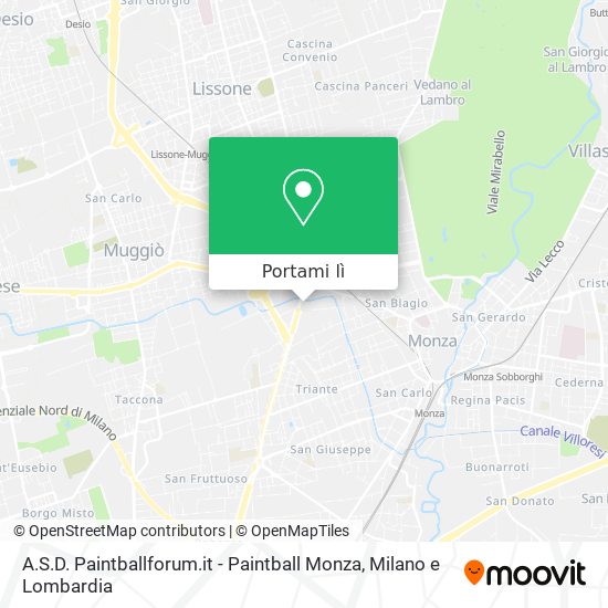Mappa A.S.D. Paintballforum.it - Paintball Monza