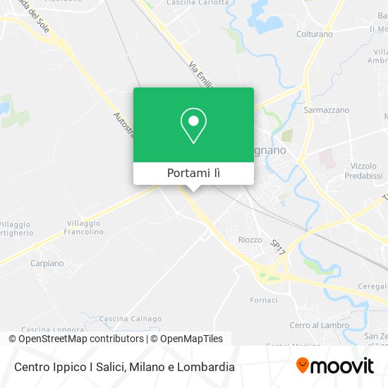 Mappa Centro Ippico I Salici