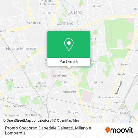 Mappa Pronto Soccorso Ospedale Galeazzi