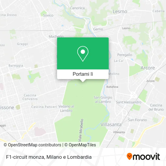 Mappa F1-circuit monza