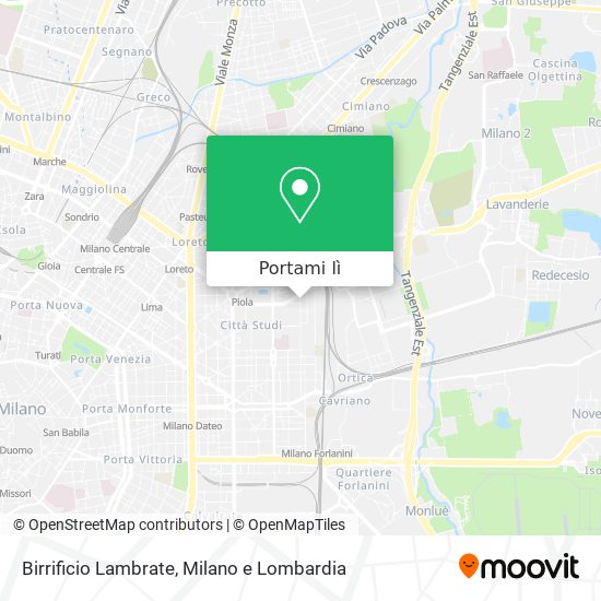 Mappa Birrificio Lambrate