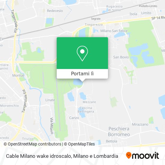 Mappa Cable Milano wake idroscalo
