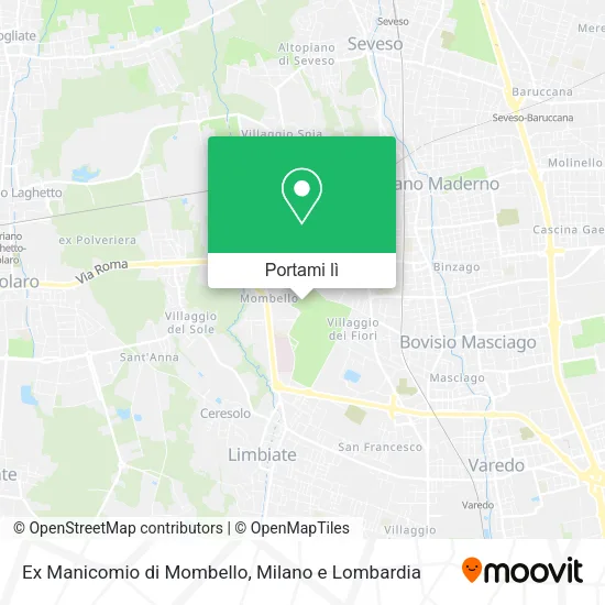 Mappa Ex Manicomio di Mombello