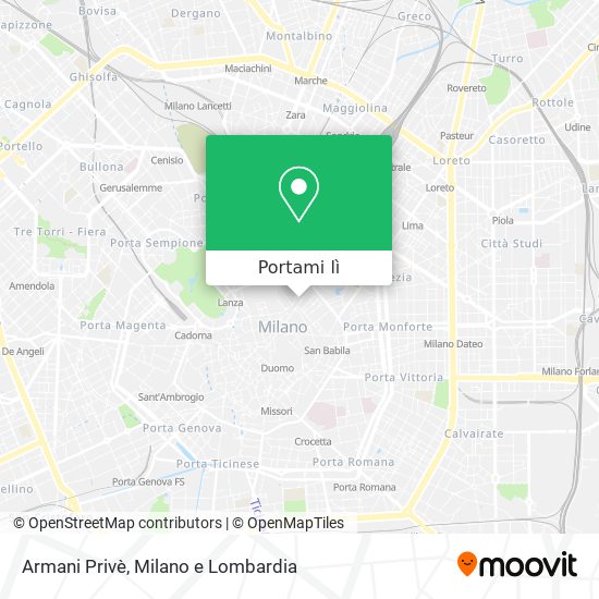 Mappa Armani Privè