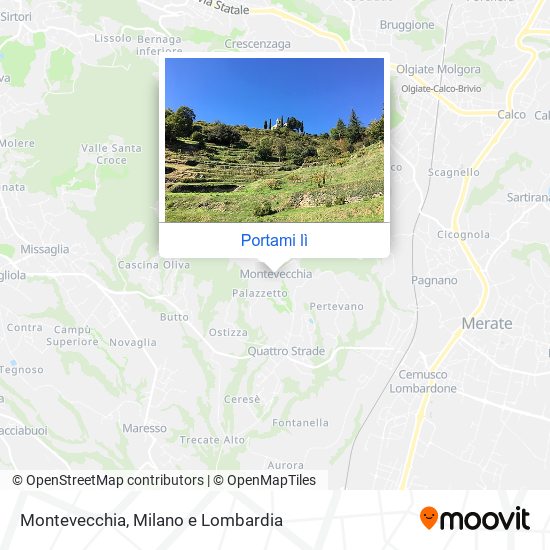 Mappa Montevecchia