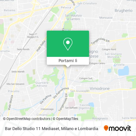 Mappa Bar Dello Studio 11 Mediaset