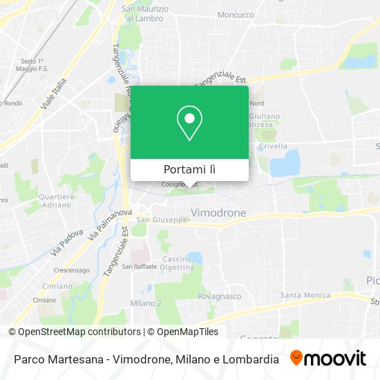 Mappa Parco Martesana - Vimodrone