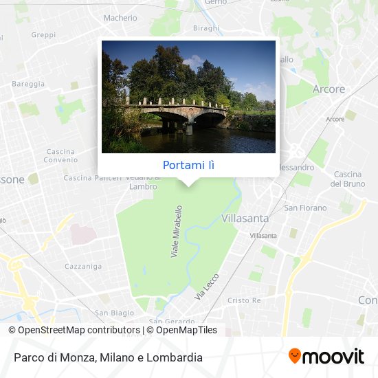 Mappa Parco di Monza