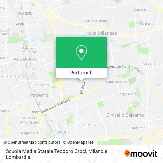 Mappa Scuola Media Statale  Teodoro Croci