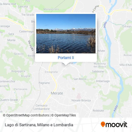 Mappa Lago di Sartirana