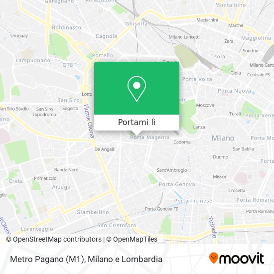Mappa Metro Pagano (M1)