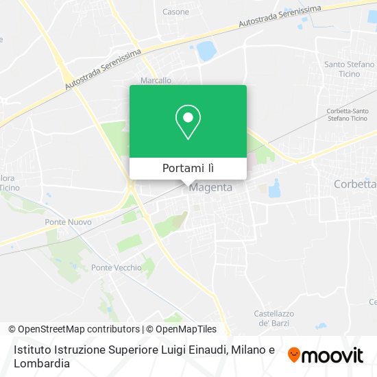 Mappa Istituto Istruzione Superiore  Luigi Einaudi