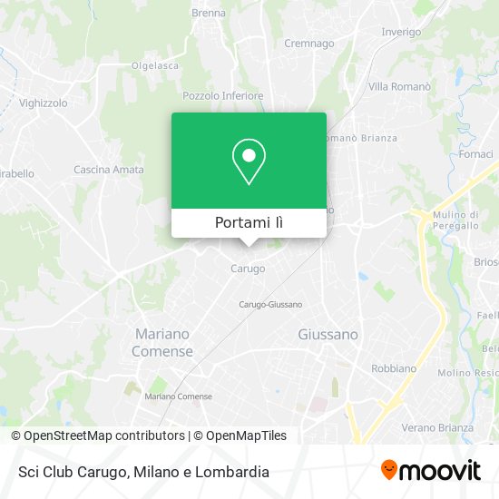 Mappa Sci Club Carugo