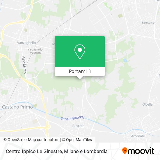 Mappa Centro Ippico  Le Ginestre