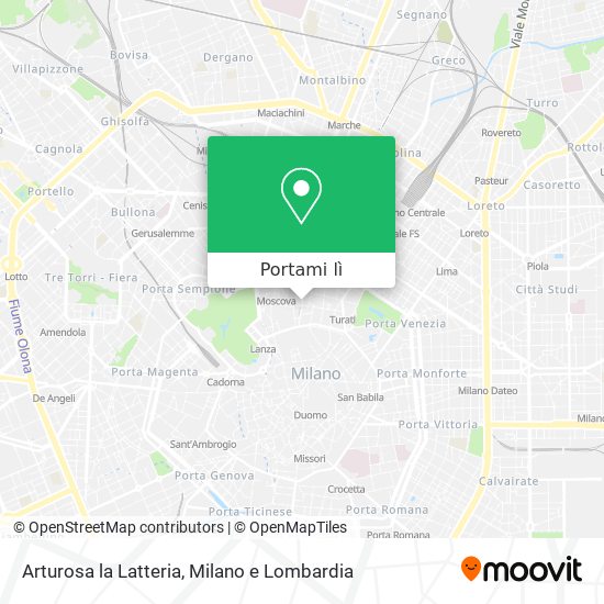 Mappa Arturosa la Latteria