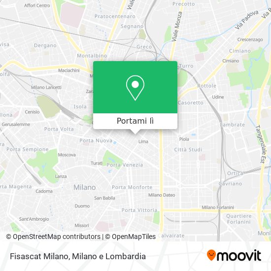 Mappa Fisascat Milano
