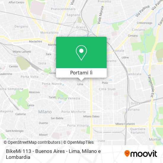 Mappa BikeMi 113 - Buenos Aires - Lima
