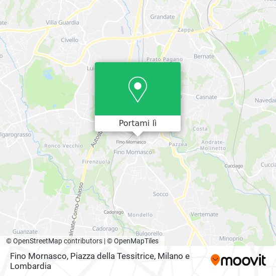 Mappa Fino Mornasco, Piazza della Tessitrice