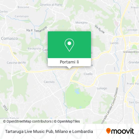 Mappa Tartaruga Live Music Pub