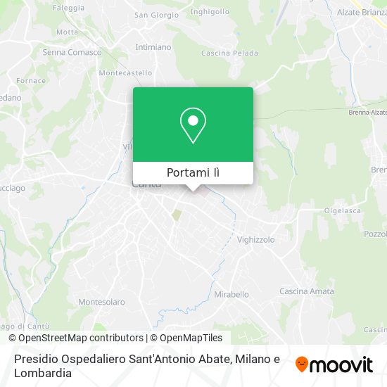 Mappa Presidio Ospedaliero Sant'Antonio Abate