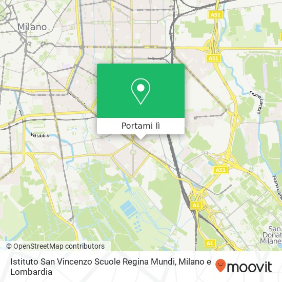 Mappa Istituto San Vincenzo Scuole Regina Mundi