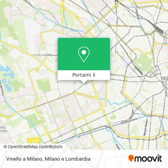 Mappa Vinello a Milano
