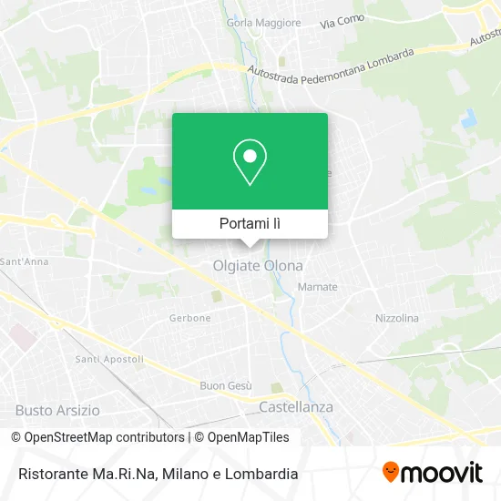 Mappa Ristorante Ma.Ri.Na