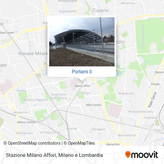 Come arrivare a Stazione Milano Affori con metro, bus, treno o tram?