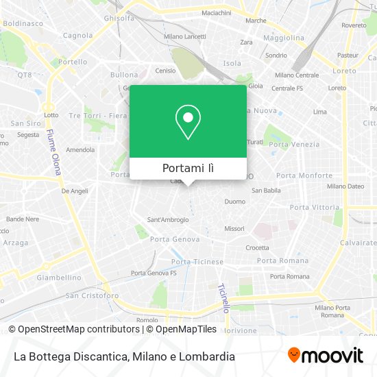 Mappa La Bottega Discantica