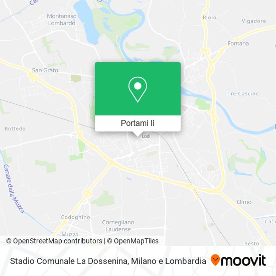 Mappa Stadio Comunale  La Dossenina