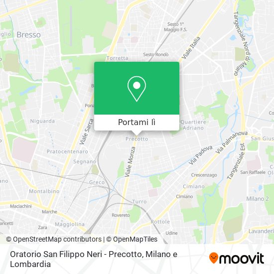 Mappa Oratorio San Filippo Neri - Precotto