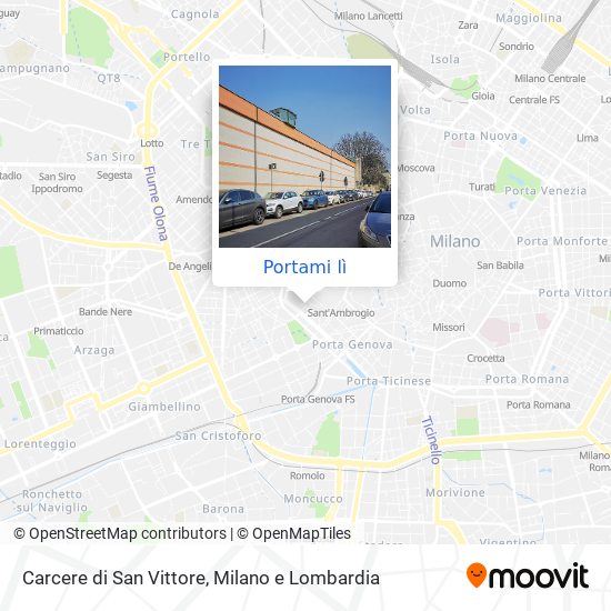 Mappa Carcere di San Vittore
